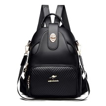 Luxury Women Backpacks Soft Leather Female Travel Shoulder Bags Backpack High Qu - £40.40 GBP