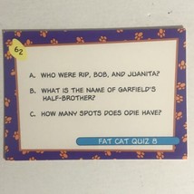 Garfield Trading Card  #62 Fat Cat Quiz 8 - £1.56 GBP