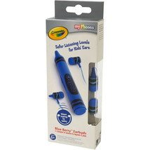 NEW Griffin GC10077 Crayola Earbuds Blue Berry w/ Listen-n-Store Crayon Case - £7.37 GBP
