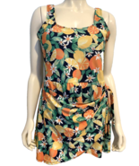 Old Navy Blue, Orange, Yellow Floral Citrus Print One Piece Skirted Swim... - €16,29 EUR