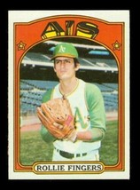 Vintage 1972 Topps Baseball Trading Card #241 Rollie Fingers Kansas City A&#39;s Hof - £8.88 GBP