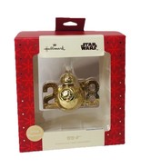 NEW STAR WARS BB-8 Gold 2018 Hallmark Exclusive Metal Christmas Tree Orn... - $12.86