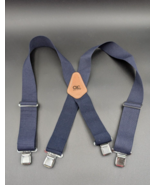 Navy Blue Heavy Duty Suspenders CLC Custom LeatherCraft - £9.04 GBP