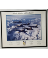 1989 US Navy Blue Angels Aerial Photo Flying Sierra Nevada Crest Signed ... - £21.97 GBP