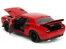 2015 Dodge Challenger Red with Black Stripes and Glenn Diecast Figure &quot;The Walki - £65.99 GBP