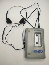 Sanyo Vintage Stereo Cassette Player M4430 w Case &amp; HeadPhone - FOR PART... - $526.49 MXN