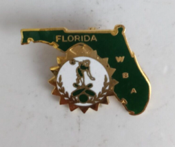 Vintage Florida WBA State Shaped Bowling Lapel Hat Pin - £5.72 GBP