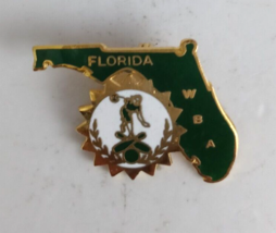 Vintage Florida WBA State Shaped Bowling Lapel Hat Pin - £5.44 GBP