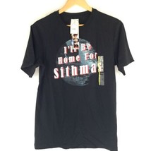 Star Wars Christmas T-Shirt Men&#39;s Size Small Black I&#39;ll Be Home For Sithmas NWT - £10.58 GBP