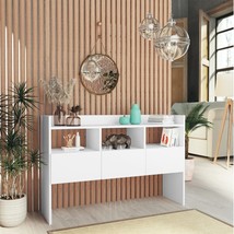 Sideboard White 105x30x70 cm Engineered Wood - £44.50 GBP