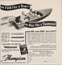 1952 Print Ad Thompson Wooden Boats,Outboards,Canoes,Row Cortland,NY Peshtigo,WI - £11.09 GBP
