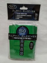 (1) (50) Pack Max Protection Green Japanese Size Alpha Sleeves #7050L FG - $23.75