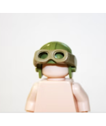 Minifigure Custom Toy Figure Green Tanker Helmet Pilot cap with Goggles ... - €3,04 EUR