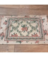 VINTAGE LOUIS NICHOLE STANDARD PILLOWCASE DUBONNET  TUSCAN FLORAL poppy Tan - $13.00