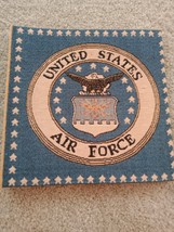 UNITED STATES AIR FORCE Embroidered Scrapbook PHOTO ALBUM 16 pages tapestry - £16.90 GBP