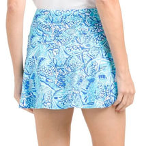 NWT IBKUL KRISTA BLUE TURQUOISE TENNIS PICKLEBALL 13 INCH SWING SKORT S M L XL image 2