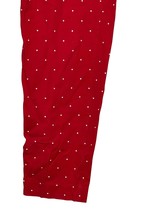Old Navy Women Pixie Pants Polka Dot Ankle Length Stretch Mid-Rise Red/White 12R - £15.49 GBP