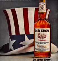 1970 Old Crow Kentucky Bourbon Whiskey Advertisement Vintage Liquor F15P - $24.99
