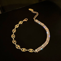 Trendy Exquisite Geometric Crystal Bracelet for Women High Quality Original Desi - £11.20 GBP