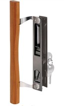 Sliding Glass Door Handle Set-Keyed Wood and Black Prime-Line C Brand New - £15.22 GBP