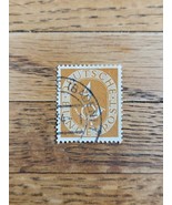 Germany Stamp Deutsche Bundespost Horn 4pf Used Beige - $1.35 CAD