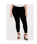 Torrid Velvet Leggings Black Size 3X Vanity 3 Elastic Waist Pull-On Stretch - £27.78 GBP