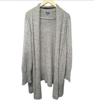 Torrid Open Front Cardigan Sweater Women Size 5 Gray Long Length Knit Bo... - £27.03 GBP