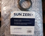 Sun Zero Darren Distressed Woven Jacquard Blackout Grommet Curtain Panel... - $15.35