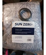 Sun Zero Darren Distressed Woven Jacquard Blackout Grommet Curtain Panel... - £12.12 GBP