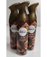 3 Febreze Air Cozy Campfire Limited Edition Air Freshener Spray 8.8oz Each - £28.41 GBP