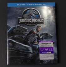 Jurassic World (2015, Blu-ray + DVD) Chris Pratt Action Movie - £3.33 GBP