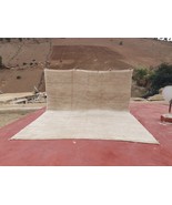 13.9 X 11.8ft Moroccan rug with copper dots, handmade wool rug - $2,050.00
