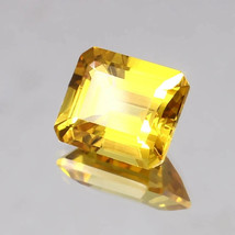 Ceylon Yellow Sapphire Gemstone Cut, Loose Radiant Cut Stone Birthstone Gift - £54.67 GBP