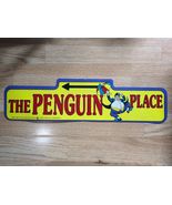 Vintage 1982 DC Comics The Penguin Place Plastic Street Sign 18&quot; - $203.25 MXN