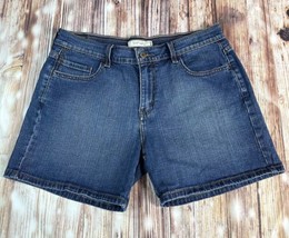 Levi&#39;s 515 Womens Size 10 Blue Mid Rise Jean Denim Shorts 30x5 Vintage Y2K - $23.74