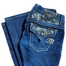 Miss Me Jeans Size 25 Slim Boot Cut Signature Rise Embellished - $31.60