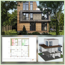 Modern cottage. 3 floors. Planning - £39.91 GBP