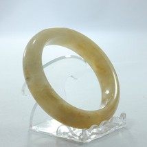 Bangle Burma Carnelian Golden Yellow Chalcedony Stone Bracelet 7.2 inch 58 mm - £36.45 GBP