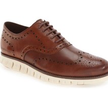 Cole Haan Men&#39;s Zerogrand Wing OX British Tan Leather Shoes Size 12 M - £84.10 GBP