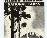Sequoia and Kings Canyon National Parks Rate Circular &amp; Map Summer 1952  - $27.72