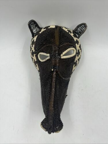 Vintage Mask VINTAGE NATIVE AMERICAN WOUNAAN EMBERA PANAMA COLUMBIA Bask... - $95.77