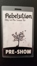 REBELUTION - ORIGINAL 2016 FALLING INTO PLACE TOUR LAMINATE BACKSTAGE PASS - £41.64 GBP