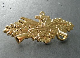 SEABEES COMBAT WARFARE SCW GOLD COLORED USN NAVY LAPEL PIN BADGE 2.75 IN... - $7.24