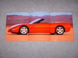 Vintage 1998 Chevrolet Chevy Corvette Brochure / Poster Red - $9.19