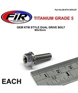 Titanium Dual Drive Bolt M6 x16MM Collar Screw KTM rear brake control fr... - £7.35 GBP