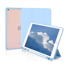 Anymob iPad Case Blue Acrylic Split PU leather Magnetic Smart Silicon with Pen S - £22.22 GBP