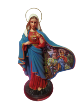 Bradford Exchange 2013 Immaculate Heart Of Mary Virgin Mary Sculpture #A0061 11" - $49.50