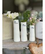 Set of 3 Porcelain Bud Vases - Home, Family, Love - €38,90 EUR