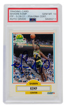 Shawn Kemp Autografato 1990 Fleer #178 Seattle Supersonics Basket PSA/DNA Auto - £131.78 GBP