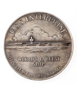 1960 en Date Du Uss Enterprise Argent Distinctive Art Compagnie Médaille - $5,835.94 MXN